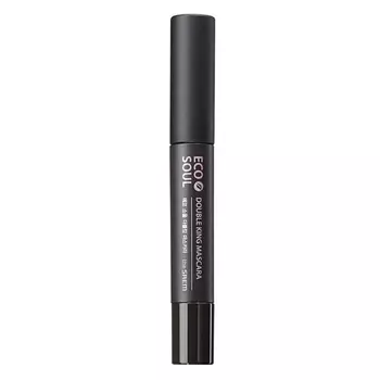 Тушь для ресниц с двумя щеточками The Saem Eco Soul Double King Mascara 02 Brown 6 мл*2,5 мл