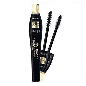 Тушь объемная для ресниц 2в1 Bourjois Twist Up The Volume, тон 52 ultra black