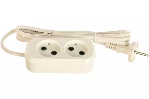 Удлинитель 2х2м без заземл. 6А IP20 У6-011М ПВС 2х0.75 UNIVersal 011М-02