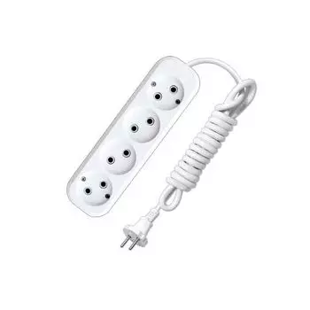 Удлинитель 4х2м без заземл. 10А IP20 Е-204 АБС-пл. ПВС 2х0.75 UNIVersal 9634266