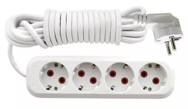 Удлинитель 4х2м с заземл. 10А IP20 У10-555 ПВС 3х0.75 UNIVersal 555-02