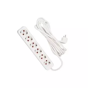 Удлинитель 6х5м с заземл. 16А IP20 LEZARD 720-0605-601