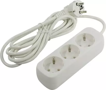 Удлинитель Defender E330 с заземлением 3.0 м 3 розетки (пакет)