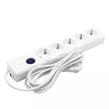 Удлинитель Gelberk GLK-5p, 3м, 5 розеток