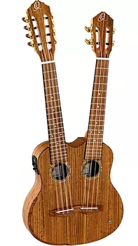Укулеле Ortega HYDRA Custom Built Series тенор с двумя грифами 4/8 струн со звукоснимателем