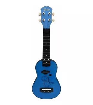 Укулеле TERRIS PLUS DINO сопрано динозавр облако голубой пластик