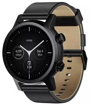 Умные часы Motorola Moto 360 3rd Gen Stainless Steel (M360FS19PB) Phantom Black M360FS19PB