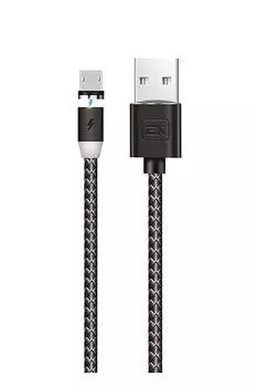 USB кабель Exployd EX-K-949 microUSB Magnetic Classic 2.1A 2м черный