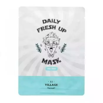 Успокаивающая тканевая маска с экстрактом чайного дерева Village 11 Factory Daily Fresh up Mask Tea Tree