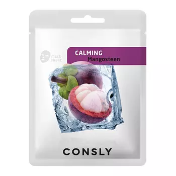 Успокаивающая тканевая маска с экстрактом мангостина, 20мл, CONSLY Mangosteen Calming Mask Pack, 20ml