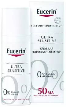 Успокаивающий крем Eucerin UltraSENSITIVE для чувствительной кожи нормального и комбинированного типа, 50 мл