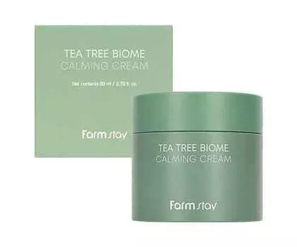 Успокаивающий крем FarmStay с экстрактом чайного дерева, 80мл