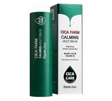 Успокаивающий мультифункциональный бальзам-стик FarmStay c центеллой азиатской, 10г