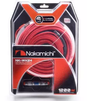 Установочный комплект проводов для усилителя Nakamichi NAK-NK-WK24
