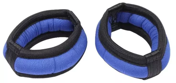 Утяжелители БРАСЛЕТ неопрен, дробь, SM-257, Синий, 2*0,3 кг