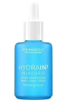 Увлажняющая сыворотка Dermedic Hydrain3 Hialuro для лица, шеи и декольте 30 мл