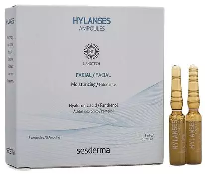 Увлажняющее средство в ампулах SESDERMA Hylanses, 5 шт. по 2 мл