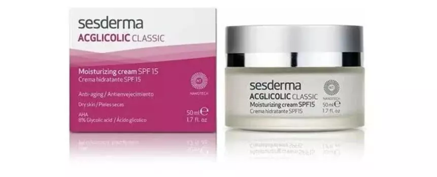 Увлажняющий крем SESDERMA Acglicolic Classic, СЗФ 15, 50 мл