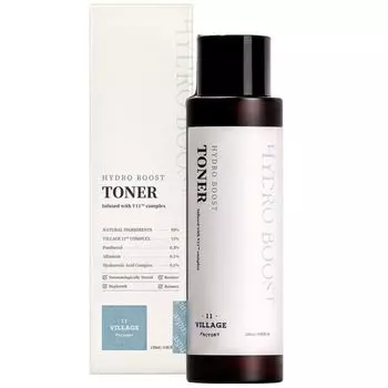 Увлажняющий тонер для лица Village 11 Factory с пантенолом, алантоином и гиалуроновой кислотой