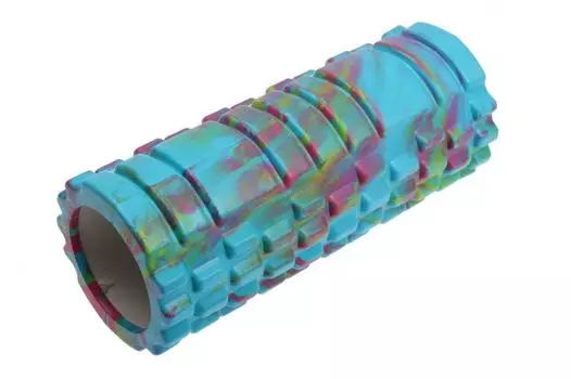 Валик для фитнеса «ТУБА», камуфляж синий (Deep tissue massage foam roller)