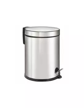 Ведро-контейнер для мусора урна с педалью LAIMA "Classic Plus", 12 литров, зеркальное, Турция, 608113