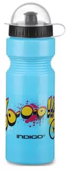 Вело Фляга INDIGO GO с защитой от пыли, IN036, Синий, 750 мл