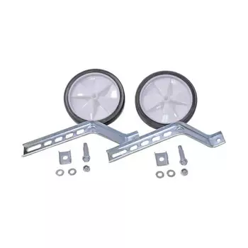 Вело Колеса опорные для детских велосипедов 12-20", 06TW-1+HL-F22+01, Черно-белый, 20 см