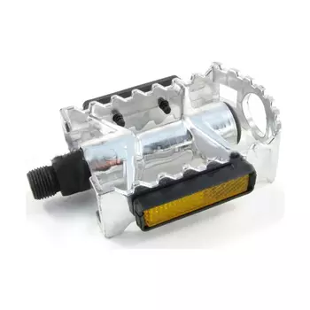 Вело Педали алюминиевые (2шт), 04A VP, Серебристый, 95*65мм