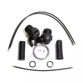 Вело Переключатель скоростей на руль POWER с тросом 3*7 ск, SFT-50, Черный,