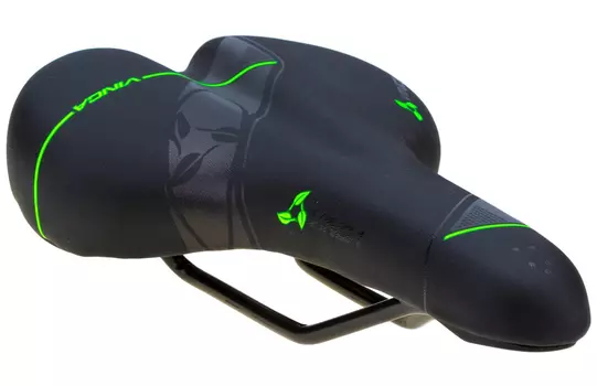 Вело Седло VS 110 275*175 мм Черно-зеленый