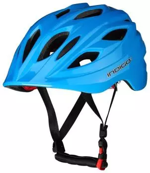 Вело Шлем детский INDIGO 16 вент. отверстий, IN073, Синий, 51-55см