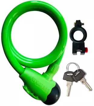 Вело Замок GOLDEN KEY с креплением, GK-102.314, Салатовый, 12*1000мм