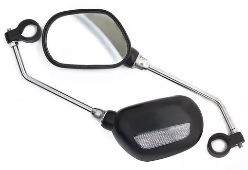 Вело Зеркало заднего вида, JY-102, Черный, 100х65 мм