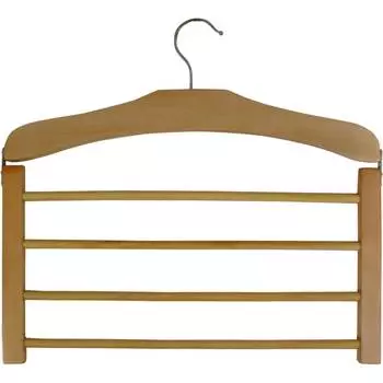 Вешалка деревянная SS2 для брюк, 4 перекладины