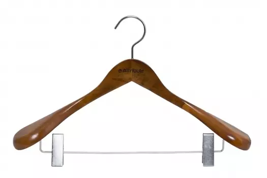 Вешалка для верхней одежды с клипсами STATUS 44см ATTRIBUTE HANGER