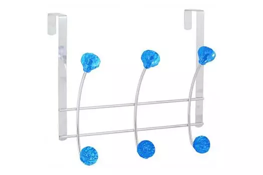 Вешалка с 6ю крючками "Бриллиант, синий"