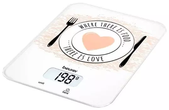 Весы кухонные электронные Beurer KS19 Love макс.вес:5кг рисунок