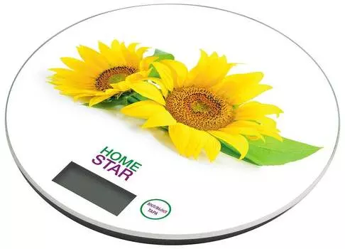 Весы кухонные электронные Homestar HS-3007S, 7 кг подсолнух