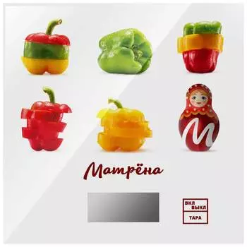 Весы кухонные электронные Матрёна MA-033, 7 кг, перцы