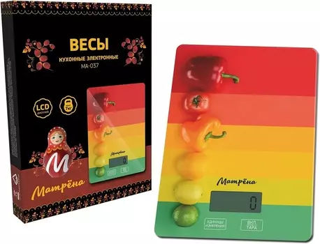 Весы кухонные электронные Матрёна МА-037 Полоски