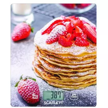 Весы кухонные электронные Scarlett SC-KS57P34 блины с клубникой