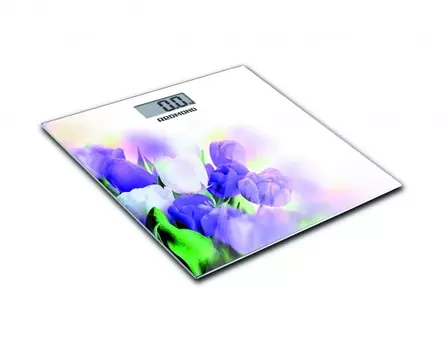 Весы напольные электронные Redmond RS-733 макс.180кг белый/тюльпан
