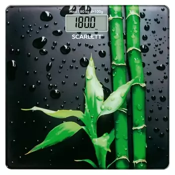 Весы напольные электронные Scarlett SC-BS33E051 рисунок/бамбук