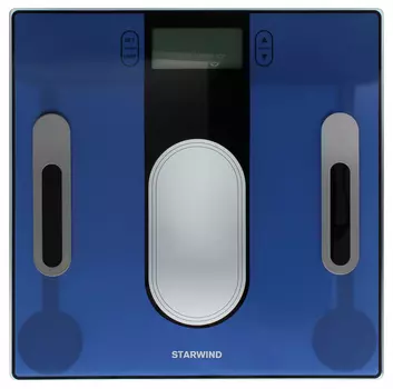 Весы напольные электронные Starwind SSP6050 макс.180кг синий