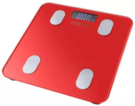 Весы напольные MARTA MT-1683 красный рубин
