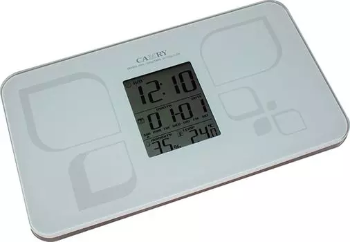 Весы напольные VES EB9506 календ,,часы,будил.,термометр,датчик влажнос