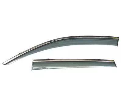 Ветровики Artway Hyundai IX25 / Creta 19-, AWI-WV-86, инжекционные с металлизированным молдингом