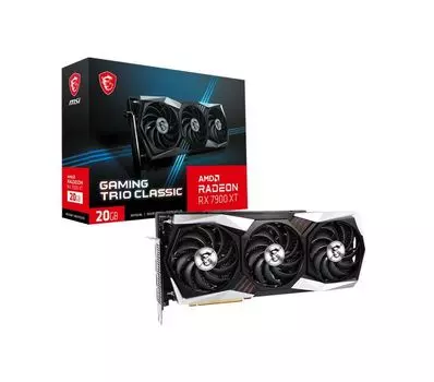 Видеокарта MSI AMD Radeon RX 7900XT 20480Mb 320 GDDR6 (RX 7900 XT GAMING TRIO CLASSIC)