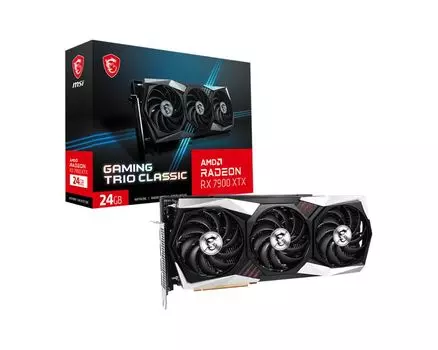 Видеокарта MSI AMD Radeon RX 7900XTX 24576Mb 384 GDDR6 (RX 7900 XTX GAMING TRIO CLASS)