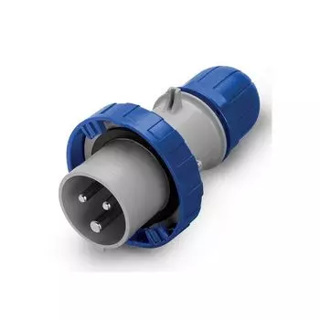 Вилка эл. каб. 16А 2P+E 230В IP67 DKC DIS2181633